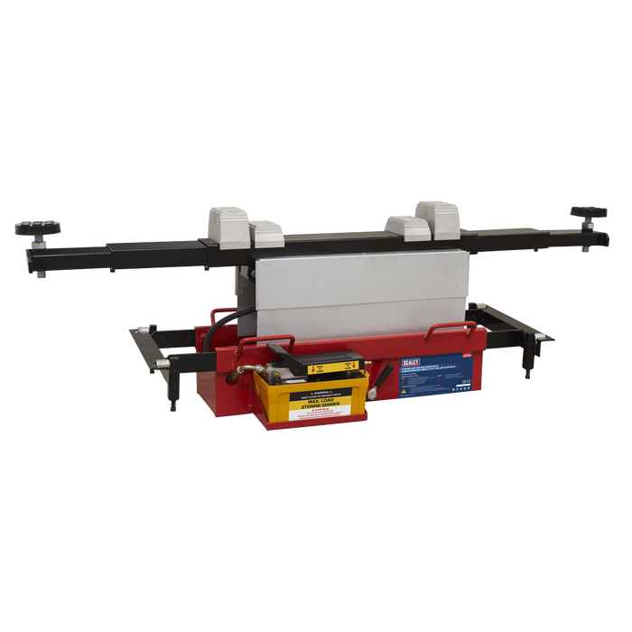 Air Jacking Beam 2 Tonne with Arm Extenders & Flat Roller Supports | SJBEX200A