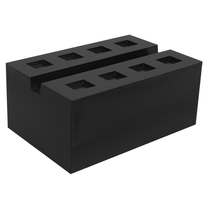 Slotted Rubber Support Block for Viking Jacking Beams 80mm | SJBEX.A03
