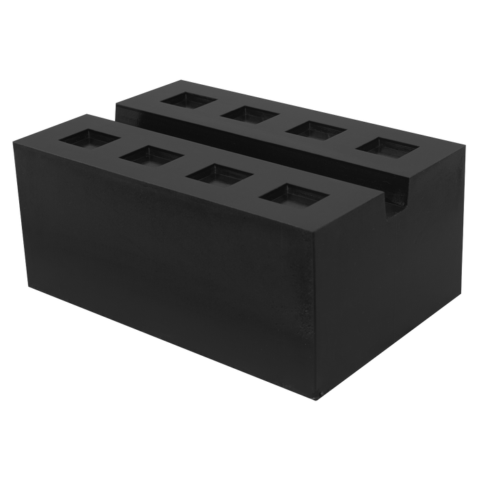 Slotted Rubber Support Block for Viking Jacking Beams 80mm | SJBEX.A03