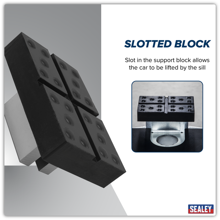 Cross Slotted Rubber Support for Viking Jacking Beams 82mm | SJBEX.A05