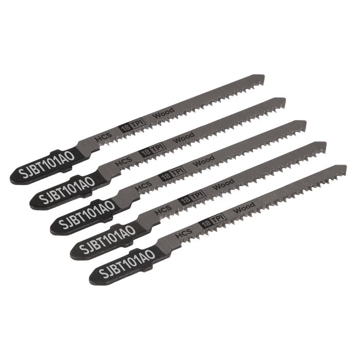 Jigsaw Blade for Hard Wood 83mm 18tpi - Pack of 5 | SJBT101AO