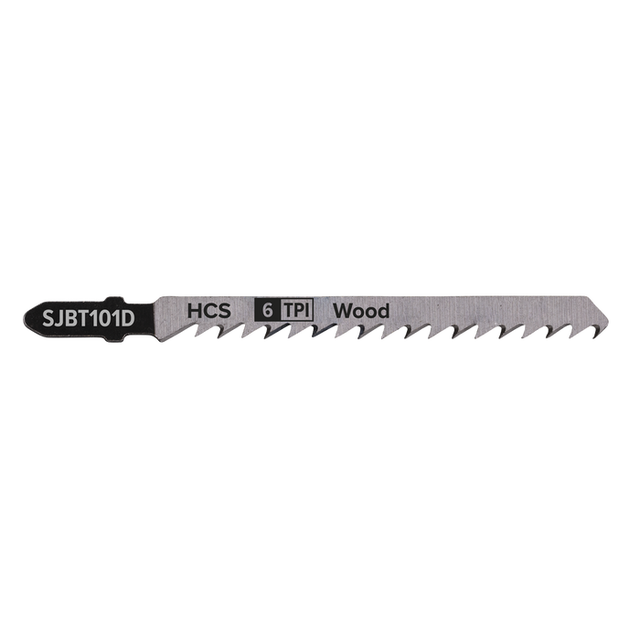 Jigsaw Blade for Hard Wood 100mm 6tpi - Pack of 5 | SJBT101D