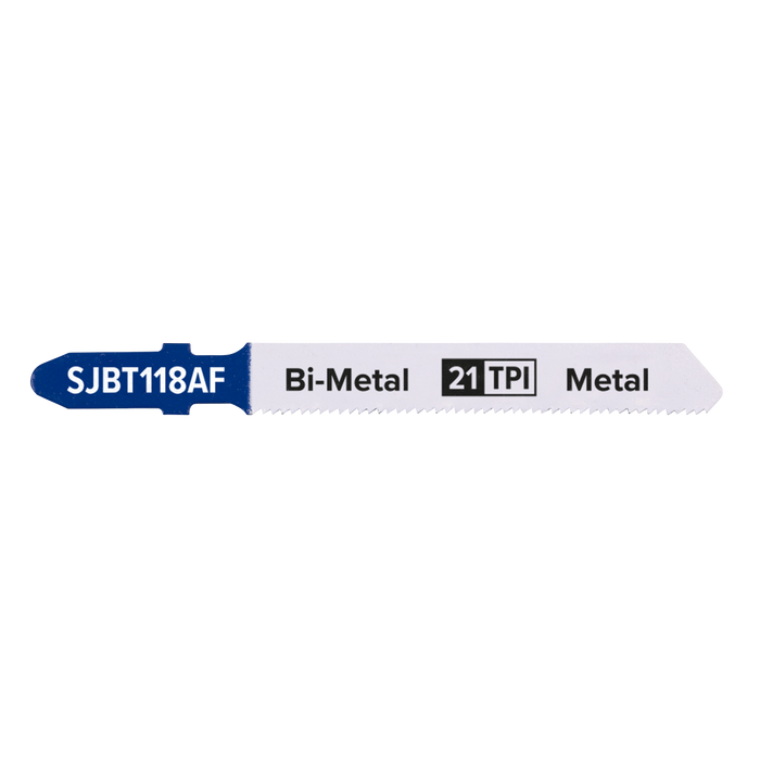 Jigsaw Blade for Metal 75mm 21tpi - Pack of 5 | SJBT118AF