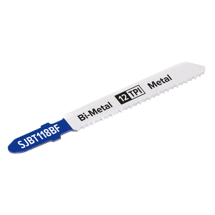 Jigsaw Blade for Metal 75mm 12tpi - Pack of 5 | SJBT118BF