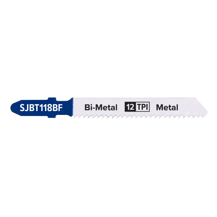 Jigsaw Blade for Metal 75mm 12tpi - Pack of 5 | SJBT118BF
