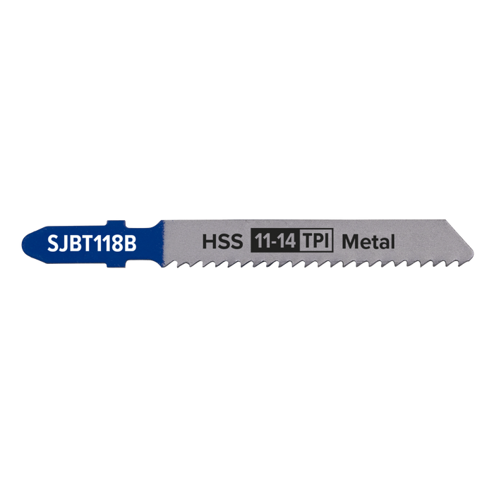 Jigsaw Blade for Metal 92mm 11-14tpi - Pack of 5 | SJBT118B