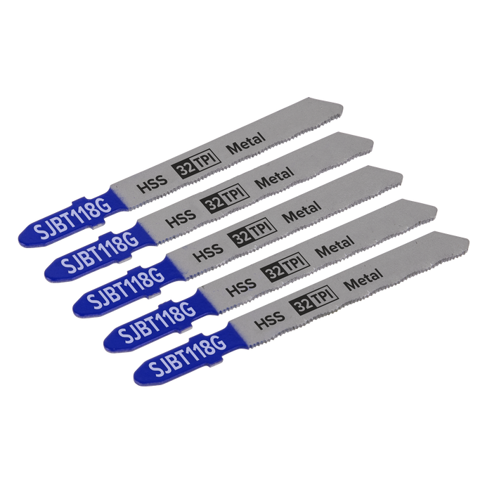 Jigsaw Blade for Metal 75mm 32tpi - Pack of 5 | SJBT118G