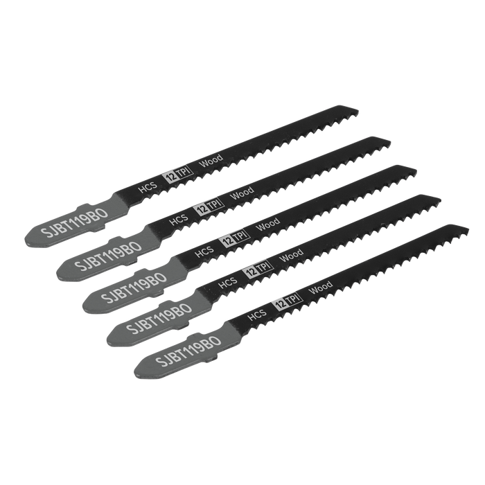 Jigsaw Blade for General Wood 75mm 12tpi - Pack of 5 | SJBT119BO