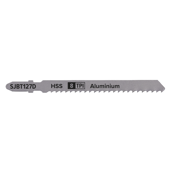Jigsaw Blade for Aluminium 100mm 8tpi - Pack of 5 | SJBT127D