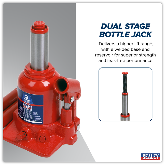 Telescopic Bottle Jack 2 Tonne | SJT2
