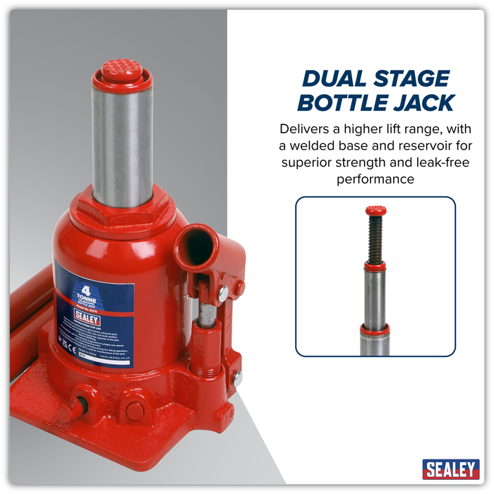Telescopic Bottle Jack 4 Tonne | SJT4