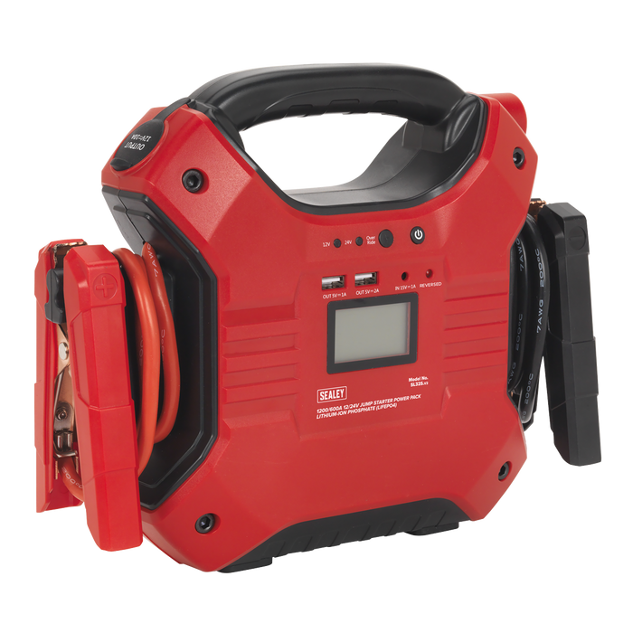 12/24V Jump Starter Power Pack Lithium-ion Phosphate (LiFePo4) 1200/600 Peak Amps | SL32S