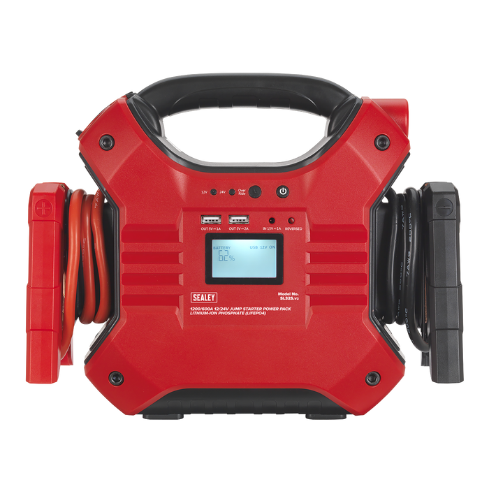12/24V Jump Starter Power Pack Lithium-ion Phosphate (LiFePo4) 1200/600 Peak Amps | SL32S