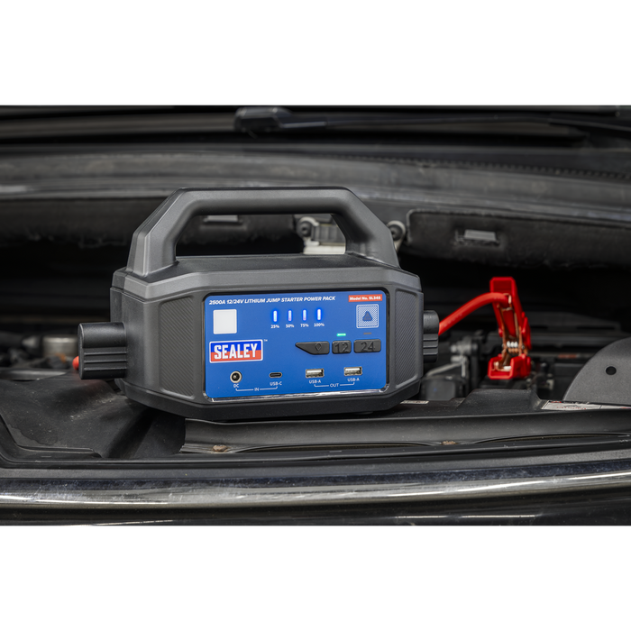 2500A 12/24V Lithium Jump Starter Power Pack | SL34S