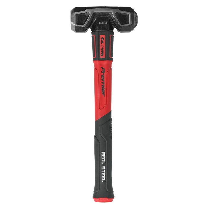Premier Short Handle Sledge Hammer with Fibreglass Shaft 4lb | SLHG04