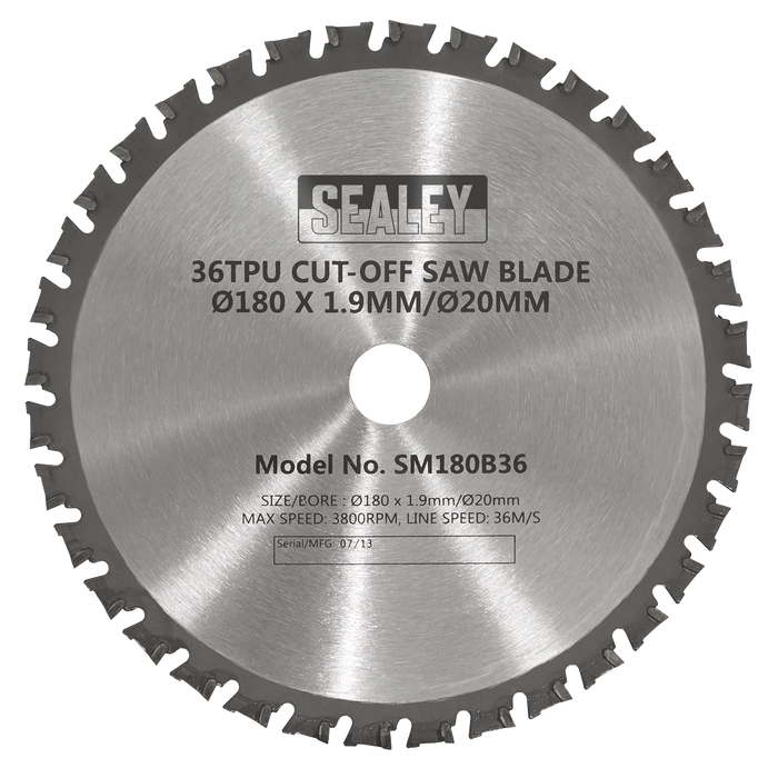 Cut-Off Saw Blade 180 x 1.9mm/20mm 36tpu | SM180B36