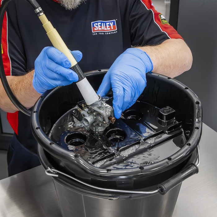 Portable Parts Washer Bucket with Brush 14L | SM220