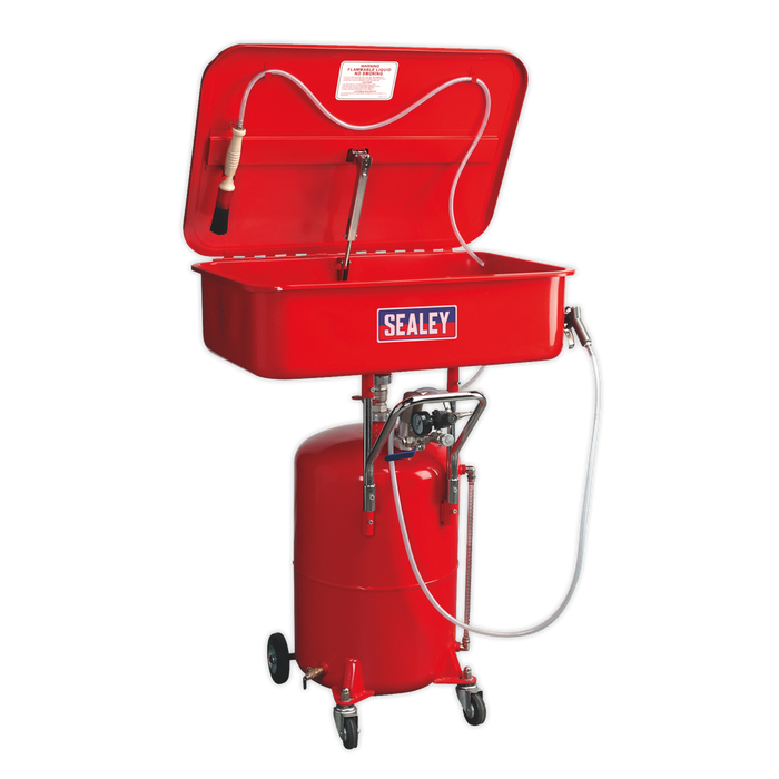 Air Operated Mobile Parts Washer 50L with 65L Reservoir | SM224