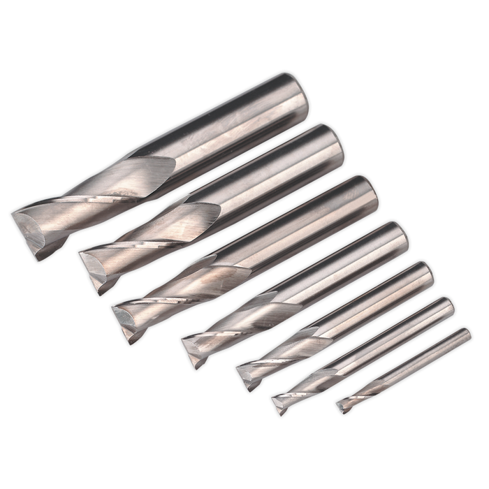 HSS End Mill Set 2 Flute 4-16mm | SM2502EMSET