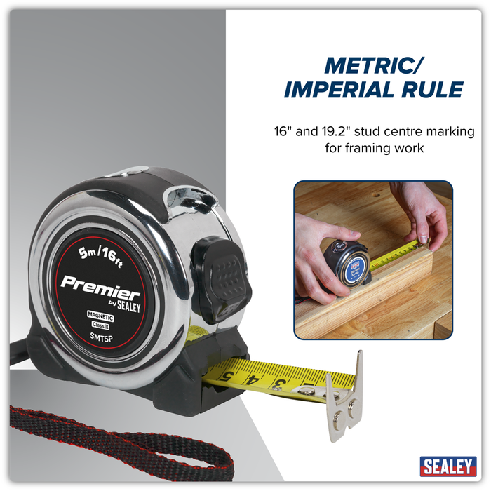 Premier Professional Tape Measure 5m(16ft) | SMT5P