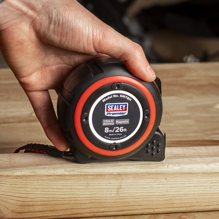 Premier Heavy-Duty Tape Measure 8m(26ft) | SMT8H