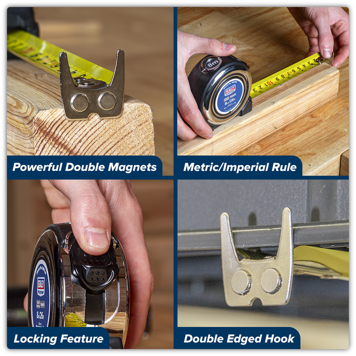 Premier Professional Tape Measure 8m(26ft) | SMT8P