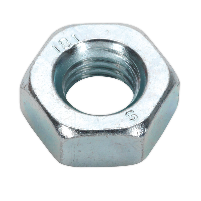 Zinc Plated Steel Nut M10, DIN 934 - Pack of 100 | SN10