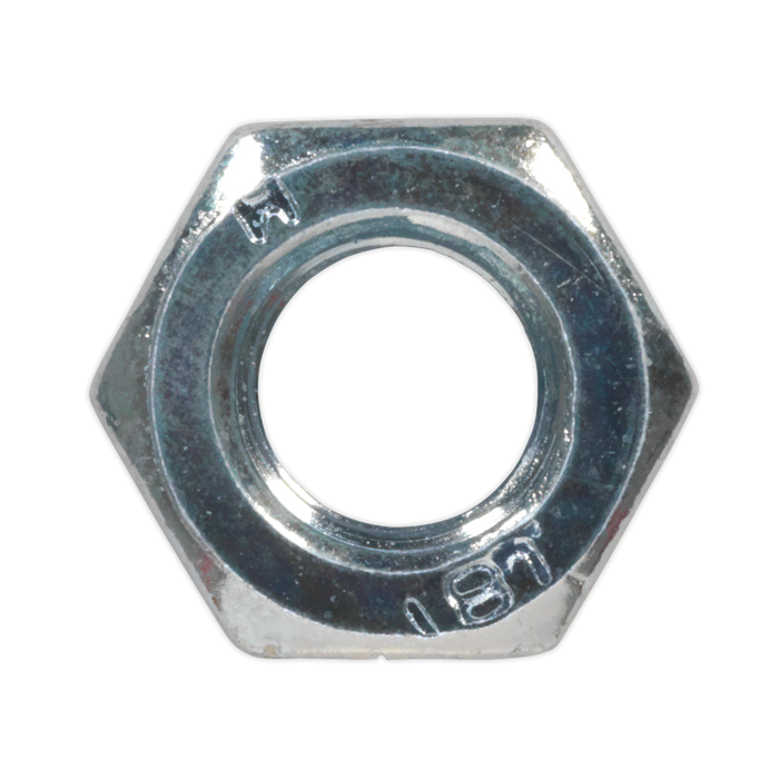 Zinc Plated Steel Nut M6, DIN 934 - Pack of 100 | SN6