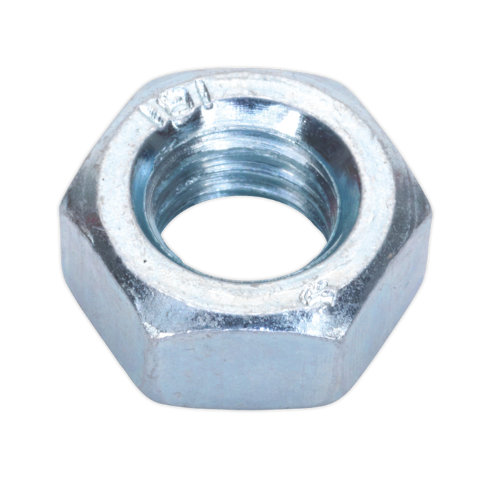 Zinc Plated Steel Nut M8, DIN 934 - Pack of 100 | SN8