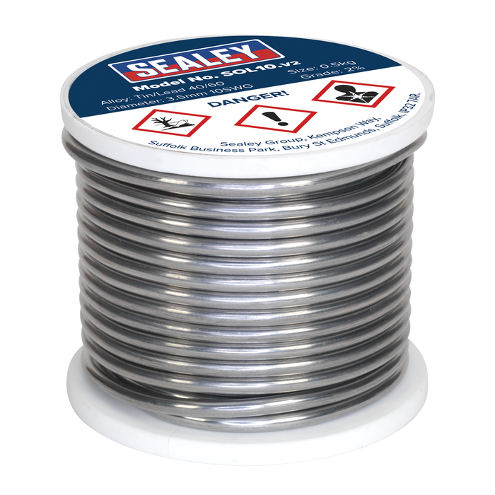 Quick Flow Solder Wire 3.25mm/10SWG 0.5kg Reel | SOL10
