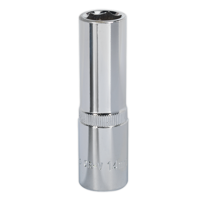 Premier Fully Polished Deep Socket 1/2"Sq Drive 14mm | SP1214D