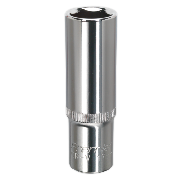 Premier Fully Polished Deep Socket 1/2"Sq Drive 17mm | SP1217D