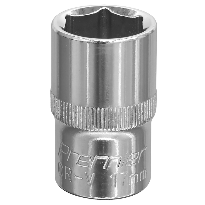 Premier Fully Polished Socket 1/2"Sq Drive 17mm | SP1217