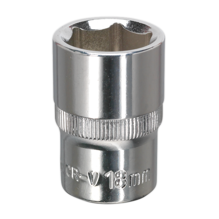 Premier Fully Polished Socket 1/2"Sq Drive 18mm | SP1218