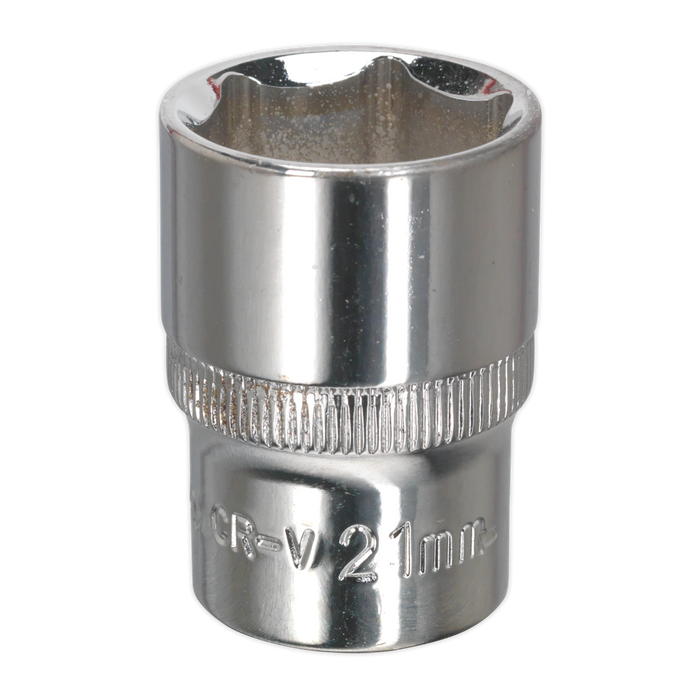 Premier Fully Polished Socket 1/2"Sq Drive 21mm | SP1221