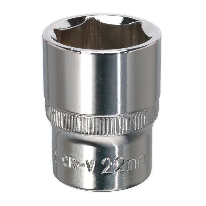 Premier Fully Polished Socket 1/2"Sq Drive 22mm | SP1222