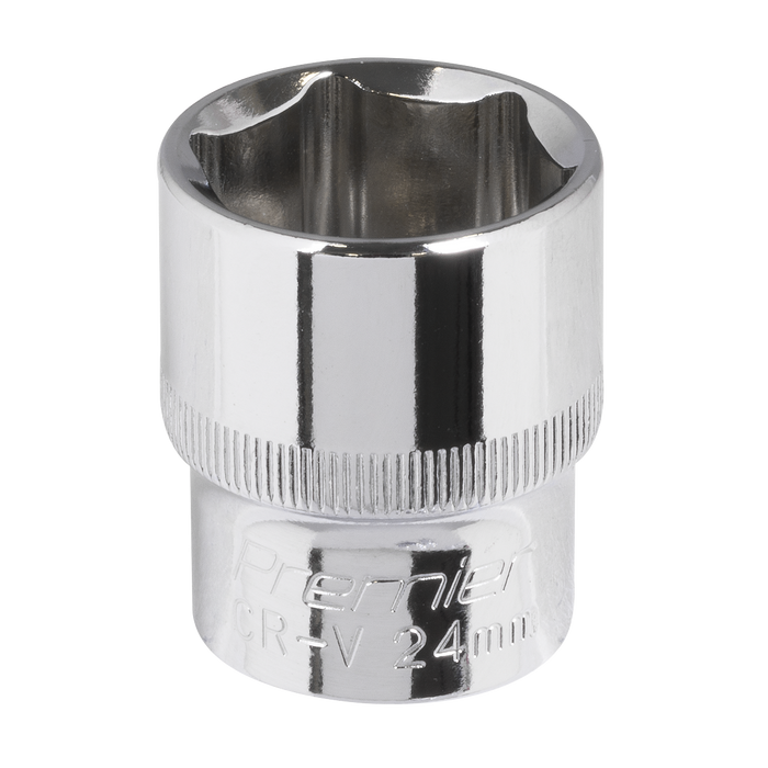 Premier Fully Polished Socket 1/2"Sq Drive 24mm | SP1224