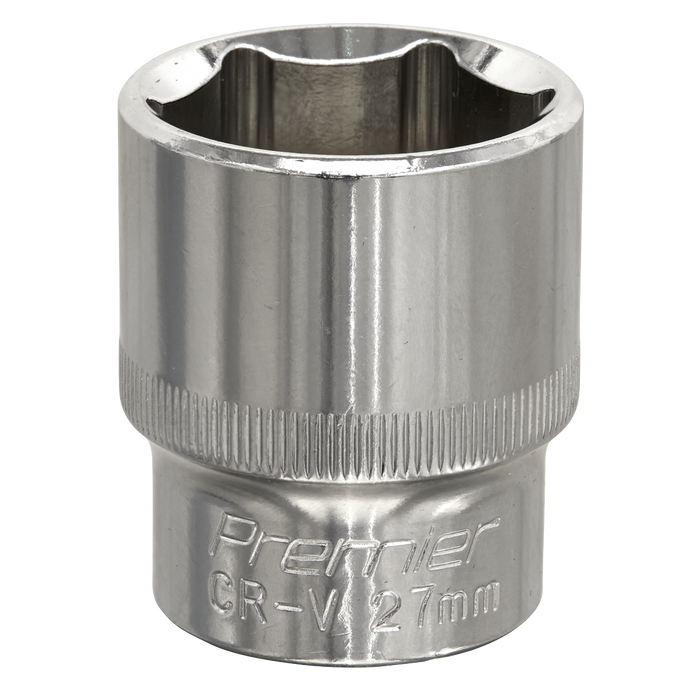 Premier Fully Polished Socket 1/2"Sq Drive 27mm | SP1227