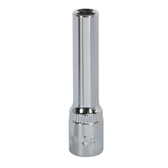 Premier Fully Polished Deep Socket 1/4"Sq Drive 5.5mm | SP14055D