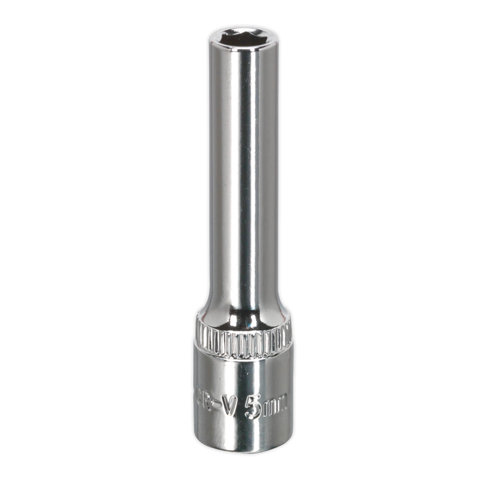 Premier Fully Polished Deep Socket 1/4"Sq Drive 5mm | SP1405D