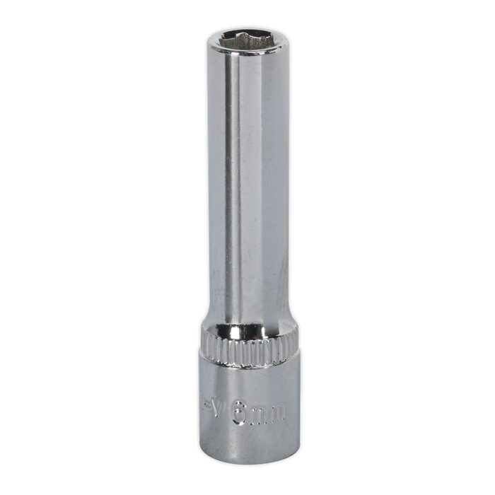 Premier Fully Polished Deep Socket 1/4"Sq Drive 6mm | SP1406D