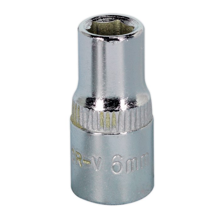Premier Fully Polished Socket 1/4"Sq Drive 6mm | SP1406