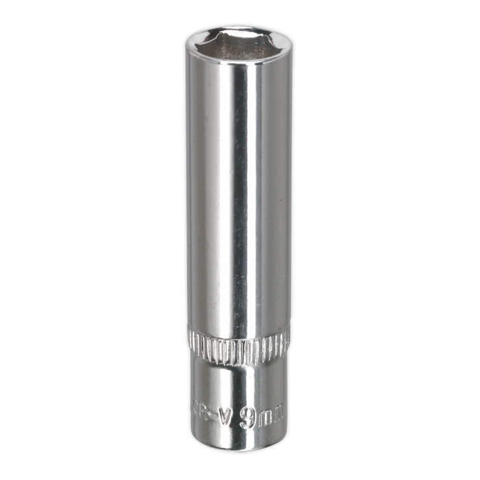 Premier Fully Polished Deep Socket 1/4"Sq Drive 9mm | SP1409D