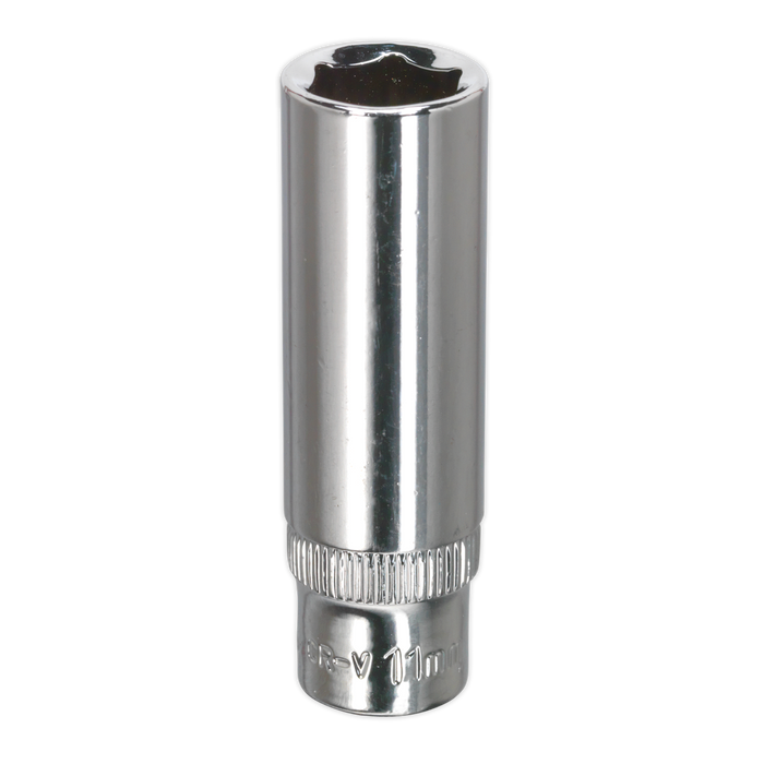 Premier Fully Polished Deep Socket 1/4"Sq Drive 11mm | SP1411D