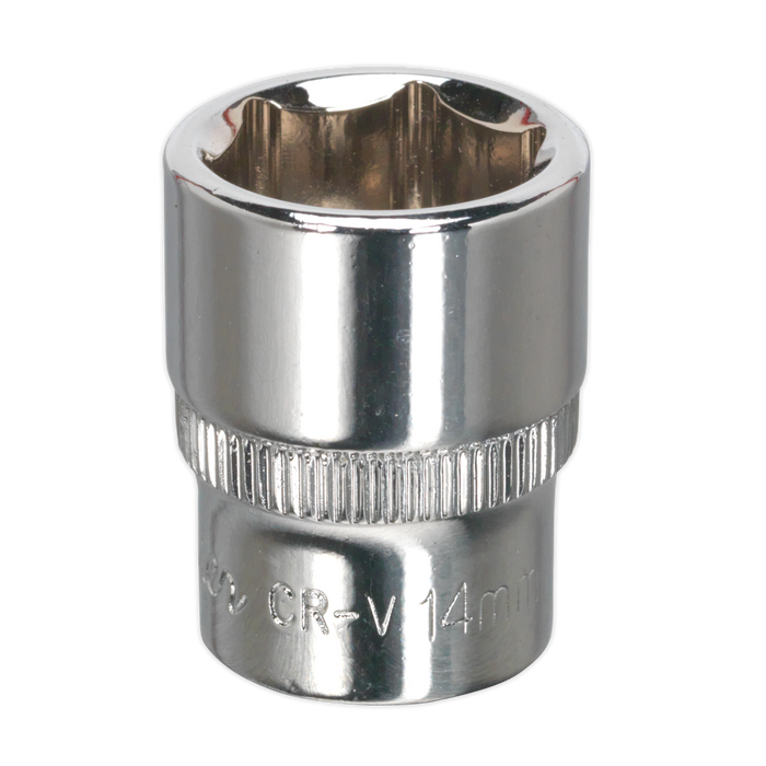 Premier Fully Polished Socket 1/4"Sq Drive 14mm | SP1414