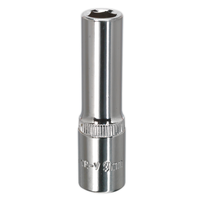 Premier Fully Polished Deep Socket 3/8"Sq Drive 9mm | SP3809D