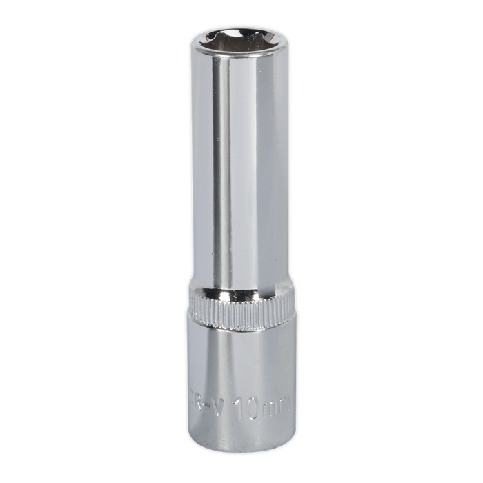 Premier Fully Polished Deep Socket 3/8"Sq Drive 10mm | SP3810D
