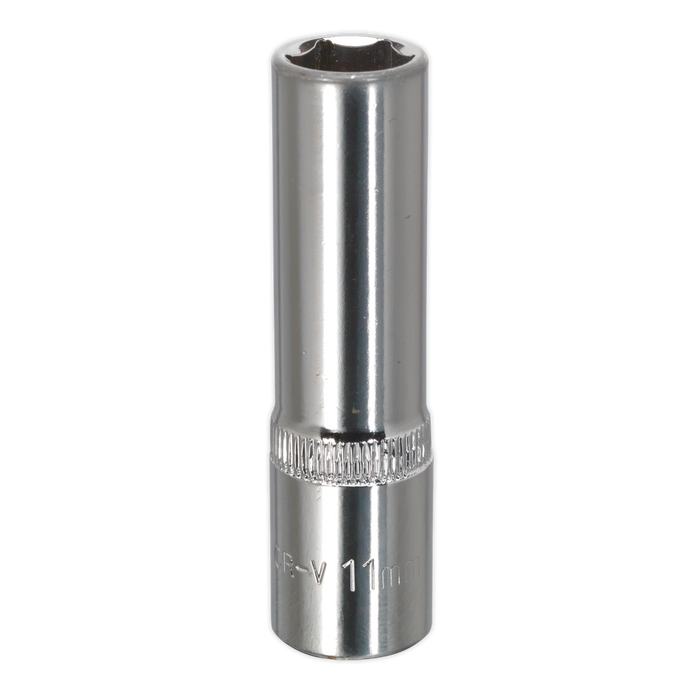 Premier Fully Polished Deep Socket 3/8"Sq Drive 11mm | SP3811D