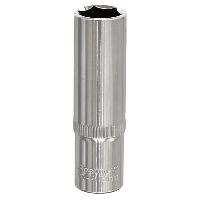 Premier Fully Polished Deep Socket 3/8"Sq Drive 13mm | SP3813D