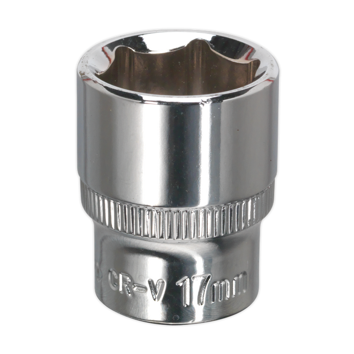 Premier Fully Polished Socket 3/8"Sq Drive 17mm | SP3817